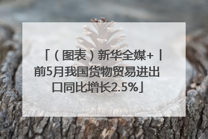 （图表）新华全媒+丨前5月我国货物贸易进出口同比增长2.5%
